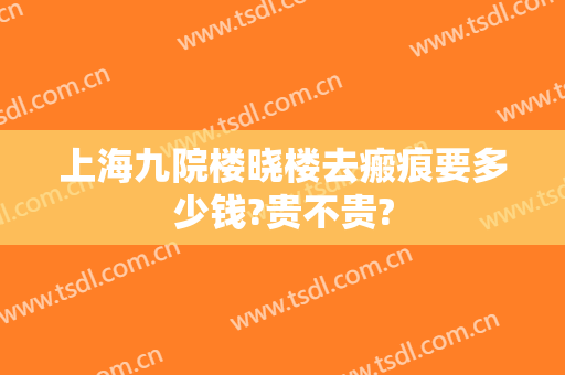 上海九院楼晓楼去瘢痕要多少钱?贵不贵?
