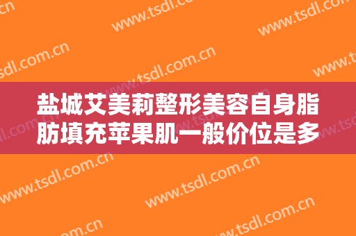 盐城艾美莉整形美容自身脂肪填充苹果肌一般价位是多少费用?贵不贵?
