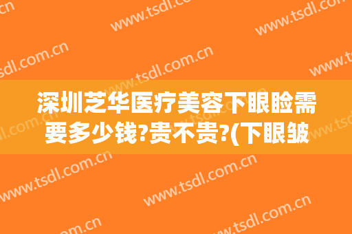 深圳芝华医疗美容下眼睑需要多少钱?贵不贵?(下眼皱纹做手术多少钱)