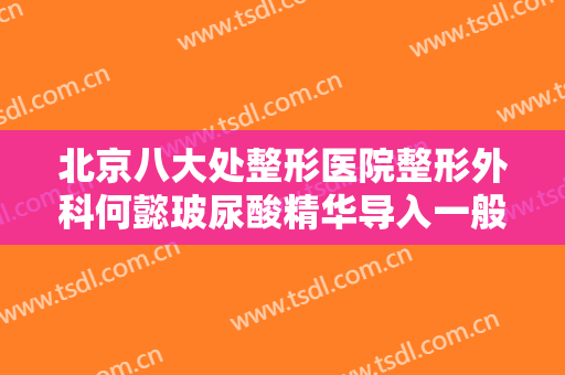 北京八大处整形医院整形外科何懿玻尿酸精华导入一般价位是多少钱?好不好?