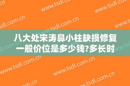 八大处宋涛鼻小柱缺损修复一般价位是多少钱?多长时间恢复?