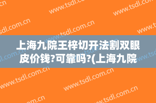 上海九院王梓切开法割双眼皮价钱?可靠吗?(上海九院双眼皮全切多少钱)