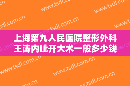 上海第九人民医院整形外科王涛内眦开大术一般多少钱?可靠吗?