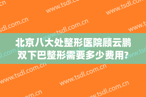 北京八大处整形医院顾云鹏双下巴整形需要多少费用?怎么样?(北京八大处双眼皮手术医生)