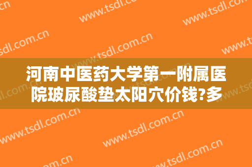 河南中医药大学第一附属医院玻尿酸垫太阳穴价钱?多长时间恢复?