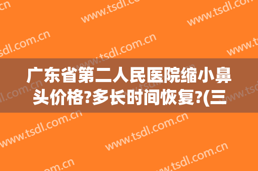 广东省第二人民医院缩小鼻头价格?多长时间恢复?(三甲医院鼻头缩小多少钱)