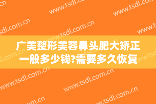 广美整形美容鼻头肥大矫正一般多少钱?需要多久恢复?(广州鼻子矫正多少钱)