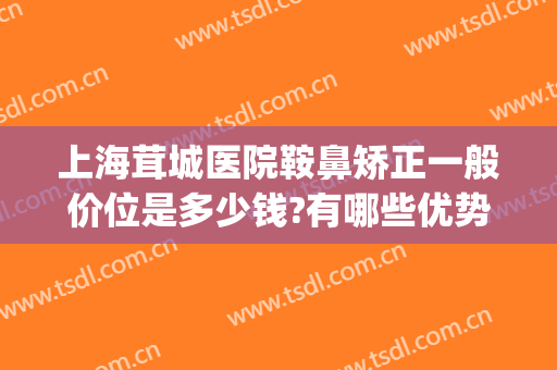 上海茸城医院鞍鼻矫正一般价位是多少钱?有哪些优势?(鞍鼻矫正术价格)