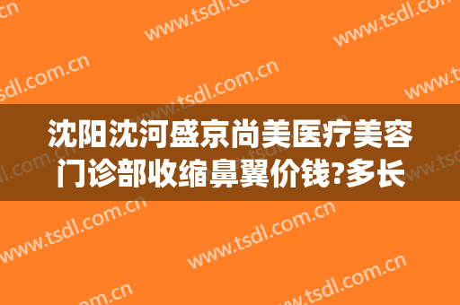 沈阳沈河盛京尚美医疗美容门诊部收缩鼻翼价钱?多长时间恢复?(沈阳盛京医美医疗美容医院电话)
