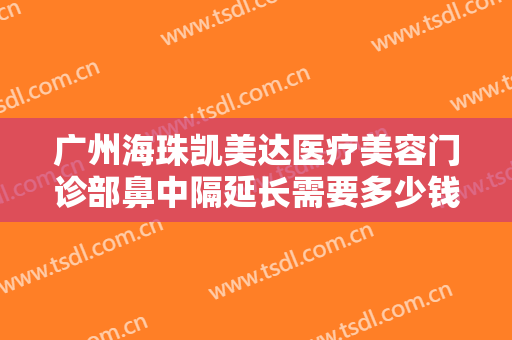 广州海珠凯美达医疗美容门诊部鼻中隔延长需要多少钱?效果怎么样?