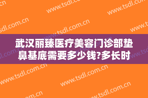 武汉丽臻医疗美容门诊部垫鼻基底需要多少钱?多长时间恢复?
