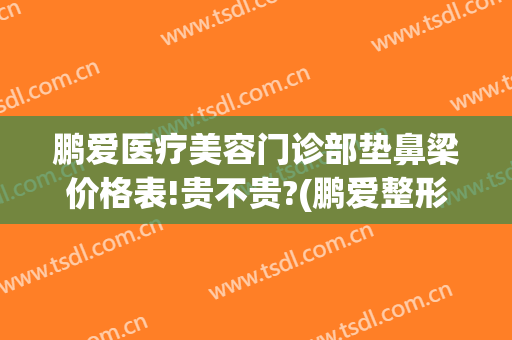 鹏爱医疗美容门诊部垫鼻梁价格表!贵不贵?(鹏爱整形美容医院电话)
