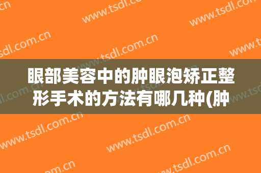眼部美容中的肿眼泡矫正整形手术的方法有哪几种(肿眼泡怎么矫正)
