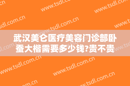 武汉美仑医疗美容门诊部卧蚕大楷需要多少钱?贵不贵?