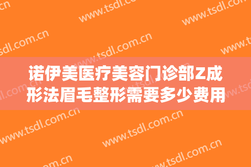 诺伊美医疗美容门诊部Z成形法眉毛整形需要多少费用?效果怎么样?(诺伊美医疗美容门诊部医疗美容门诊部案例)