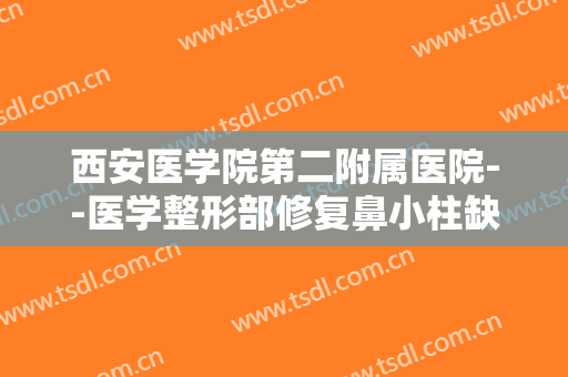 西安医学院第二附属医院--医学整形部修复鼻小柱缺损一般价位是多少?可靠吗?