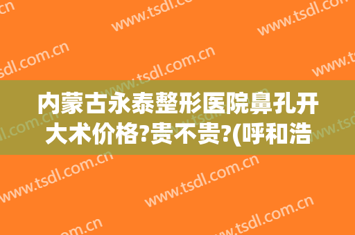 内蒙古永泰整形医院鼻孔开大术价格?贵不贵?(呼和浩特永泰整形医院)