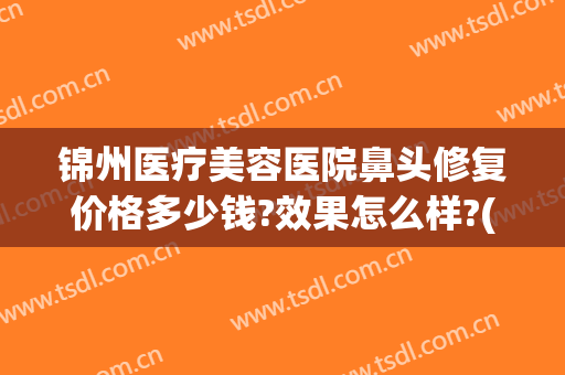 锦州医疗美容医院鼻头修复价格多少钱?效果怎么样?(锦州最好的美容医院)