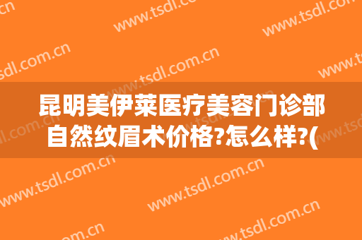 昆明美伊莱医疗美容门诊部自然纹眉术价格?怎么样?(昆明伊莱美医疗美容医院)