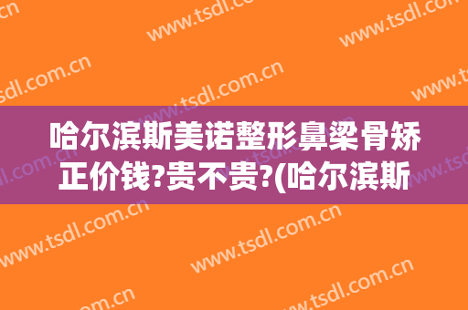 哈尔滨斯美诺整形鼻梁骨矫正价钱?贵不贵?(哈尔滨斯美诺整形医院)
