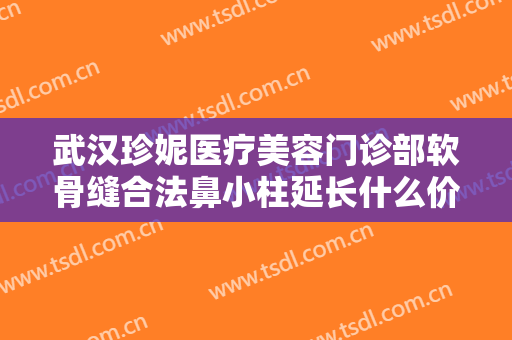武汉珍妮医疗美容门诊部软骨缝合法鼻小柱延长什么价格?可靠吗?