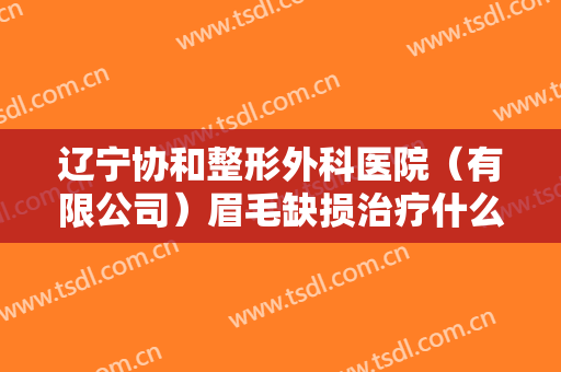 辽宁协和整形外科医院（有限公司）眉毛缺损治疗什么价格?可靠吗?