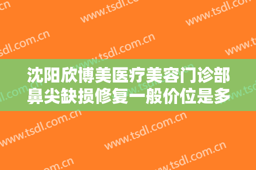 沈阳欣博美医疗美容门诊部鼻尖缺损修复一般价位是多少费用?靠谱吗?