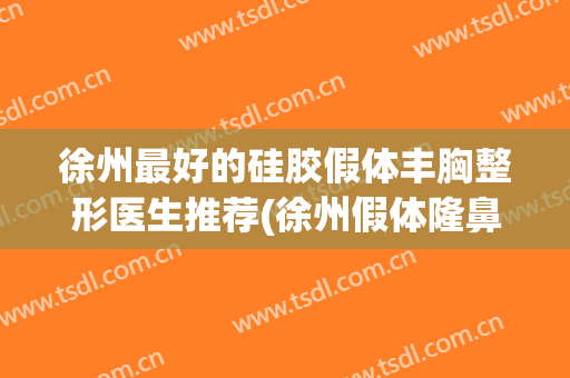 徐州最好的硅胶假体丰胸整形医生推荐(徐州假体隆鼻整形价格)