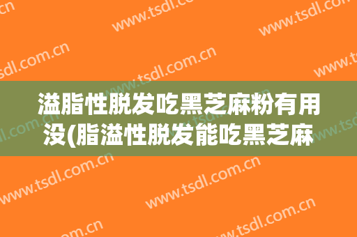溢脂性脱发吃黑芝麻粉有用没(脂溢性脱发能吃黑芝麻和黑豆吗)