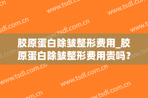 胶原蛋白除皱整形费用_胶原蛋白除皱整形费用贵吗？(胶原蛋白除皱的价格贵不贵)