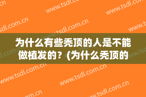 为什么有些秃顶的人是不能做植发的？(为什么秃顶的人不去植发)