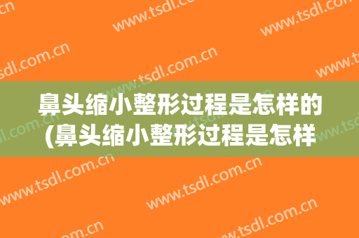 鼻头缩小整形过程是怎样的(鼻头缩小整形过程是怎样的图片)