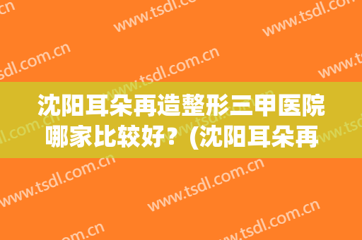 沈阳耳朵再造整形三甲医院哪家比较好？(沈阳耳朵再造整形三甲医院哪家比较好些)