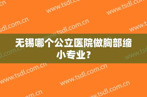 无锡哪个公立医院做胸部缩小专业？