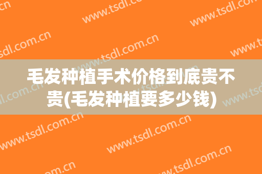 毛发种植手术价格到底贵不贵(毛发种植要多少钱)