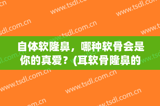 自体软隆鼻，哪种软骨会是你的真爱？(耳软骨隆鼻的原理)