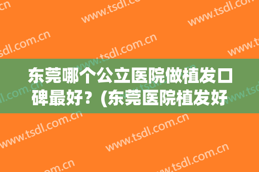 东莞哪个公立医院做植发口碑最好？(东莞医院植发好吗)