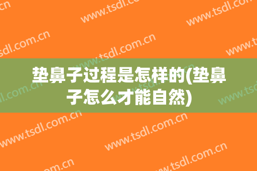垫鼻子过程是怎样的(垫鼻子怎么才能自然)