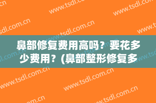 鼻部修复费用高吗？要花多少费用？(鼻部整形修复多少钱)