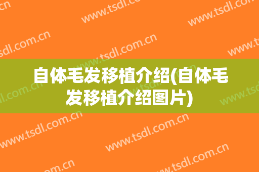 自体毛发移植介绍(自体毛发移植介绍图片)