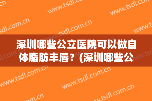 深圳哪些公立医院可以做自体脂肪丰唇？(深圳哪些公立医院可以做自体脂肪丰唇整形)