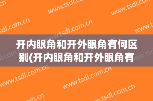 开内眼角和开外眼角有何区别(开内眼角和开外眼角有何区别图解)