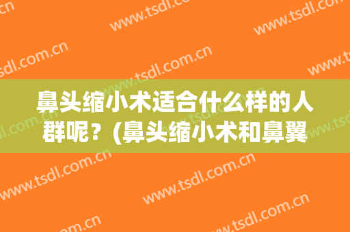 鼻头缩小术适合什么样的人群呢？(鼻头缩小术和鼻翼缩小术)