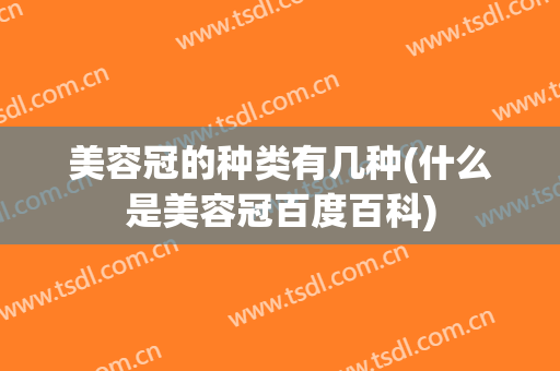 美容冠的种类有几种(什么是美容冠百度百科)