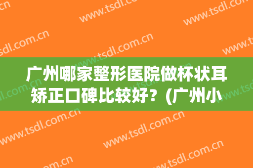 广州哪家整形医院做杯状耳矫正口碑比较好？(广州小耳畸形整形医院)