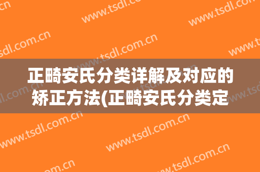 正畸安氏分类详解及对应的矫正方法(正畸安氏分类定义)