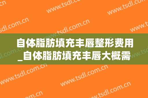 自体脂肪填充丰唇整形费用_自体脂肪填充丰唇大概需要多少费用？(自体脂肪填充下巴需要多少钱)