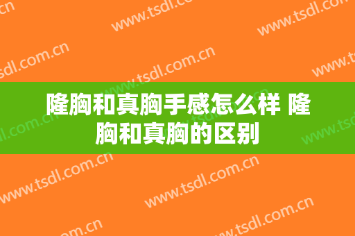 隆胸和真胸手感怎么样 隆胸和真胸的区别