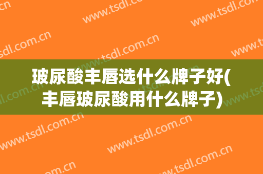 玻尿酸丰唇选什么牌子好(丰唇玻尿酸用什么牌子)