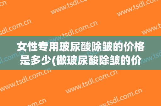 女性专用玻尿酸除皱的价格是多少(做玻尿酸除皱的价格)